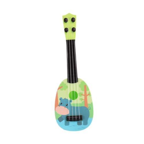 Generic Kinderspielzeug Ukulele Saitenmusikinstrument Lernspielzeug für Kinder Ab 3 Jahren , Nilpferd von Generic