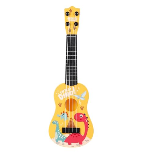 Generic Kinderspielzeuggitarre, kleine Ukulele, Montessori-Musikspielzeug, Musikinstrument für Anfänger , Gelb von Generic