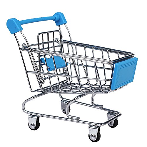Generic Mini Supermarkt Schubkarre Einkaufswagen 12 x 8,5 x 11 cm zur Deko und Aufbewahrung - Himmel Blau Generic Mini Supermarkt Schubkarre Einkaufswagen 12 x 8,5 x 11 cm zur Deko und Aufbewahrung - Himmel Blau von Generic
