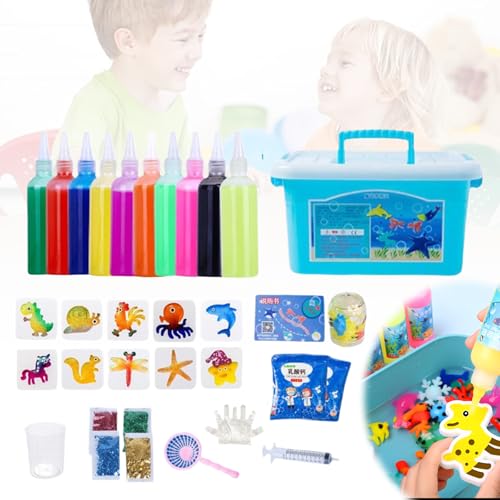 Generic Water Elf Kit DIY , 6/10/8 Farben Water Elf Kit, Aqua Gelz Kits for Kinder, kreatives Handwerk und Kunstkit Geschenke for Jungen Geschenke im Alter von 5 6 7 8 von Generic