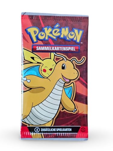 Generisch für Pokemon Dragon Discovery Booster Pack Mc Donalds 2025 Funpack - Sammelkarten Pack - Deutsch 4 Karten pro Packung NEU & OVP von Generic