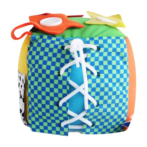 Generisches Aktivitätszentrum für – Lernwürfel, interaktiv, weich, sensorisches Plüschspielzeug mit Rasseln für die Entwicklung der Motorik Generisches Aktivitätszentrum für – Lernwürfel, interaktiv, weich, sensorisches Plüschspielzeug mit Rasseln für die Entwicklung der Motorik von Generic