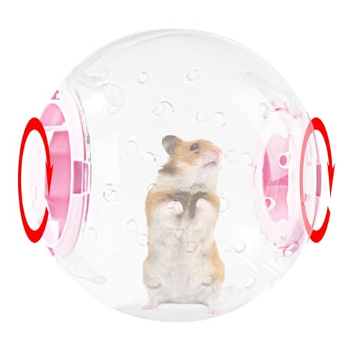 Generisches Hamster-Laufball-Spielzeug – Hamster-Spielzeug, Zwerghamster-Ball | Hamster-Übungsspielzeug, Radball, atmungsaktiv, 17,8 cm, transparent, geräuschlos, geruchlos von Generic