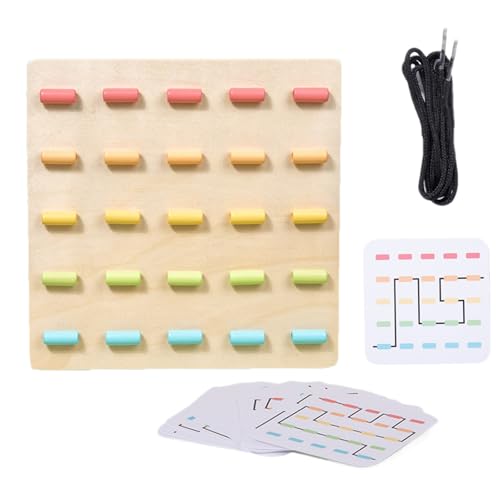 Generisches Spielzeug, das in Holz getestet Werden soll - Panel mit Farbiger Spitze, Paste -Spiel mit Kinderseil | Bildungskoordinierungsaktivitäten Handauge, Lernen und Vergnügen Generisches Spielzeug, das in Holz getestet Werden soll - Panel mit Farbiger Spitze, Paste -Spiel mit Kinderseil | Bildungskoordinierungsaktivitäten Handauge, Lernen und Vergnügen von Generic