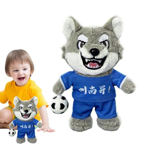 Gepolsterter Wolf - Plüschtiere Wolf | Dekorative Cartoon Sound Anhänger Für Rucksack Kinderzimmer Bett Kinderwagen Fahrzeug Gepolsterter Wolf - Plüschtiere Wolf | Dekorative Cartoon Sound Anhänger Für Rucksack Kinderzimmer Bett Kinderwagen Fahrzeug von Generic