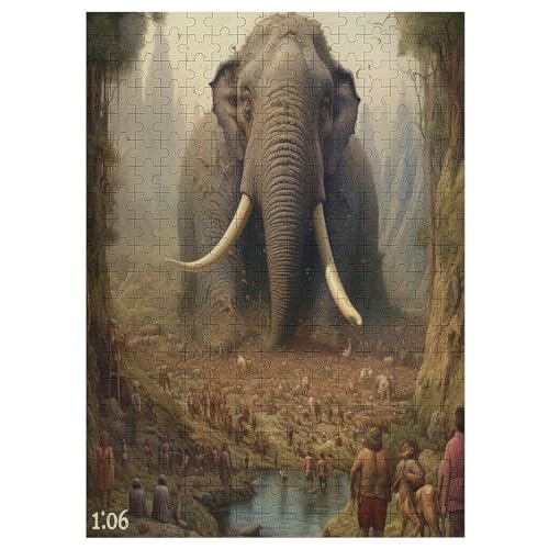 Giant - 1000 Teile Puzzle – - Hochauflösendes - Gelegenheitsspiel – 1000 Teile Holzpuzzle 300 PCS von Generic