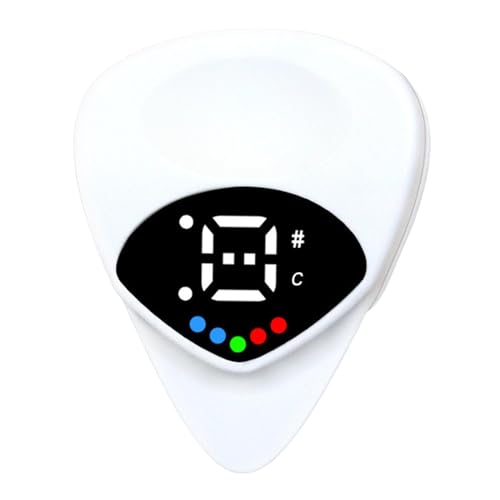 Gitarrenplektrum, Gitarrenplektrum-Tuning-Plektrum, 2-in-1-Spiel- Und Stimmfunktion, Präzisions-Tuner-Plektrum Mit Farbbildschirm, Perfekt Für Gitarre, Bass, Ukulele, Banjo-Stimmmodi, E-Gitarren-Plekt von Generic