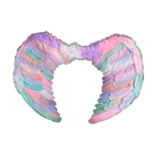 GlamWing Festlicher Engel Kostüm-Accessoire mit verstellbaren Trägern, perfekt für Karneval und Mottopartys Zsh431 (Multicolour, One Size) von Generic