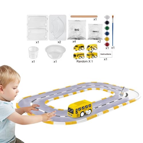 Gleis-Malspielzeug,Gleis-Malspielzeug | Track Toys Malset Zusammenbau,Leicht zusammenzubauendes Gleis- und Lernschienen-Set für Kinder, Mädchen, Weihnachten, Geburtstag von Generic