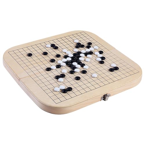 Go-Brettspiel, Holz-Go-Spiel - Gomoku-Brettspiel-Set aus Holz, Faltbares -Set für Erwachsene, Kreatives Schach-Go-Spiel für Familienspiele, Kinder von Generic