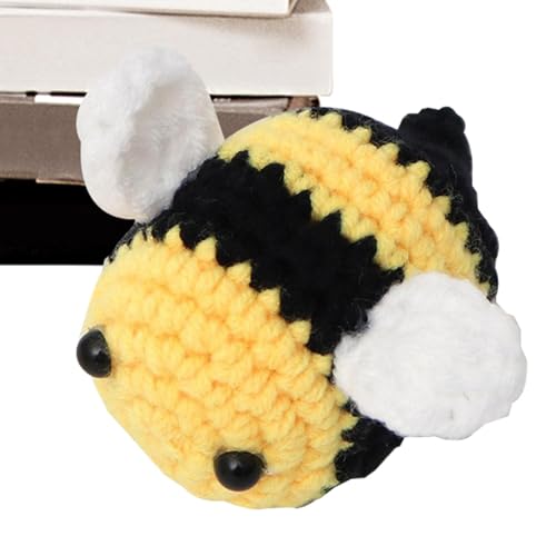 Häkel-Spielzeug, Plüschtiere mit,Gehäkeltes Cartoon-Bienen-Spielzeug - Tragbares Strickspielzeug mit Tieren, lustiges Bienen-Spielzeug zum Spielen, ac Häkel-Spielzeug, Plüschtiere mit,Gehäkeltes Cartoon-Bienen-Spielzeug - Tragbares Strickspielzeug mit Tieren, lustiges Bienen-Spielzeug zum Spielen, ac von Generic