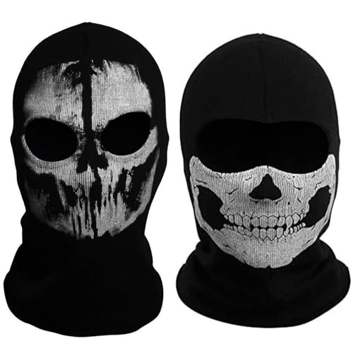 Halloween COD Geist Maske Schädel Balaclava Skelett Duty Call MW2Voller Kopf Geist Maske Balaclava Schädel Maske Fahrrad Motorrad Outdoor Sport von Generic