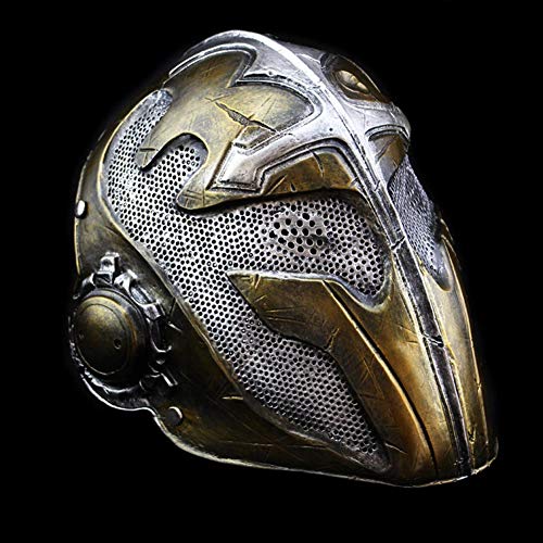 Halloween Knight Theme Mask Harzmaterial aus weicher und intimer Schwamm-Innenmembran, Gold von Generic