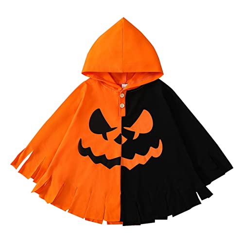 Halloween Kostüm - Cartoon Print für Pumpkin Cosplay Cospaly Costume Kinder Einteiliger Overall Skelett Lustige Strampler Karneval Verkleidung Outfit von Generic