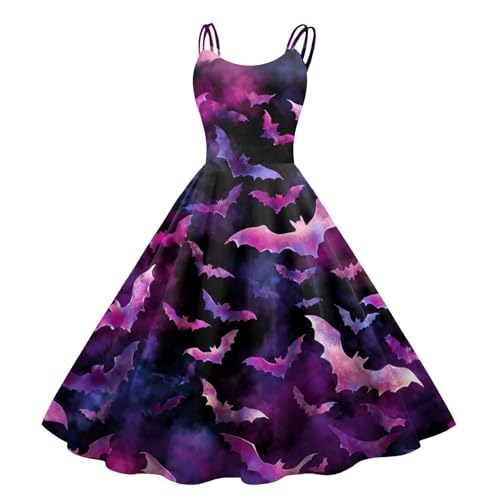 Halloween Kostüm Damen Große Größen Auffällig Tailliert Hexenkleid Luftige Fließend Cocktail Festlich Karneval Freizeitkleid Locker Einzigartig Kostüm Atmungsaktiv Generisch Kleid (2-Dunkel Violett,S) Halloween Kostüm Damen Große Größen Auffällig Tailliert Hexenkleid Luftige Fließend Cocktail Festlich Karneval Freizeitkleid Locker Einzigartig Kostüm Atmungsaktiv Generisch Kleid (2-Dunkel Violett,S) von Generic