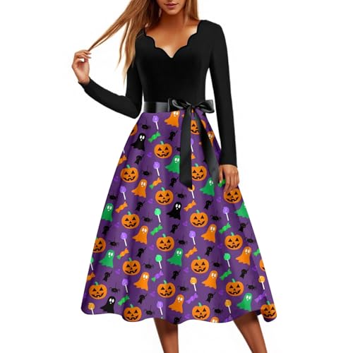 Halloween Kostüm Damen Große Größen Retro Lustige Blusenkleid Gerafft Gruselig Ballkleider Cosplay Zeitgemäß Abendkleider Thematisch Blutige Hexenkleider Prinzessin Auffällig (3-Hell Violett,XXL) Halloween Kostüm Damen Große Größen Retro Lustige Blusenkleid Gerafft Gruselig Ballkleider Cosplay Zeitgemäß Abendkleider Thematisch Blutige Hexenkleider Prinzessin Auffällig (3-Hell Violett,XXL) von Generic