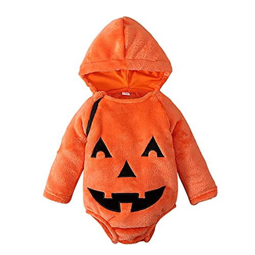 Halloween Kostüm - Meine ersten Halloween Outfits Cosplay Kostüm Baby Mädchen Fledermaus Kostüme Strampler Kleidung Set Halloween Kürbis Hoodie Kleinkind Halloween Dress Up von Generic