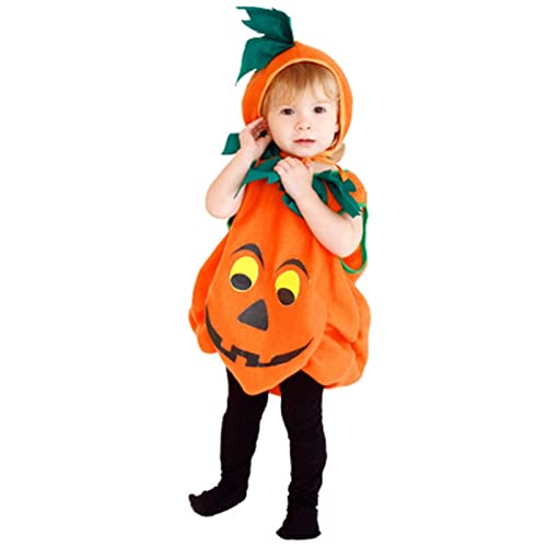 Halloween Kostüm - Meine ersten Halloween Outfits für Pumpkin Cosplay kürbis kostüm kinder Einteiliger Overall Skelett Lustige Strampler Motto-Party Kleid von Generic