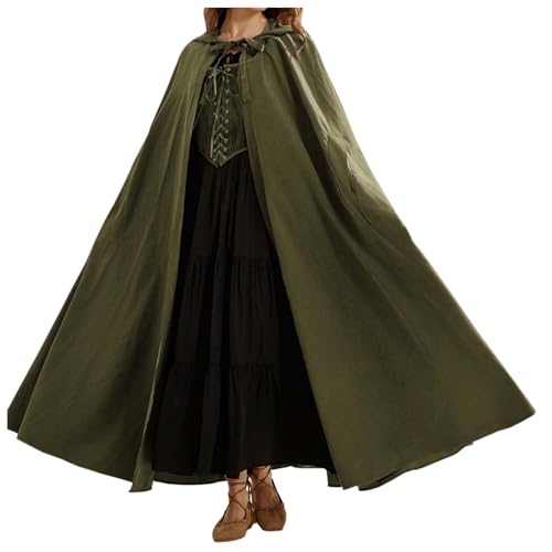 Halloween Kostüm Umhang, Halloween Kapuzenumhang Erwachsene,Zaubererrobe GroßEr Cape Umhangjacke Gothic Gewand Mittelalter Cosplay Uniform für Halloweenparty Karneval Fasching Halloween Kostüm Umhang, Halloween Kapuzenumhang Erwachsene,Zaubererrobe GroßEr Cape Umhangjacke Gothic Gewand Mittelalter Cosplay Uniform für Halloweenparty Karneval Fasching von Generic