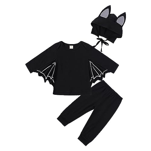 Halloween Kostüm für Kinder Fledermaus Kostüm für Kinder Halloween Kostüme für Mädchen Jungen Niedliches Top Anzüge Kleidung Halloween Kleid Karneval Kind Neugeborene von Generic