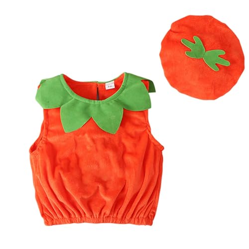 Halloween Kostüme Kostüme Halloween Sets Unisex Kostüme Karneval Cosplay Party Kleid Kostüm Kinder Halloween Verkleidungs Sets für Jungen Mädchen (Z-B-Orange, 0-3 Months) von Generic