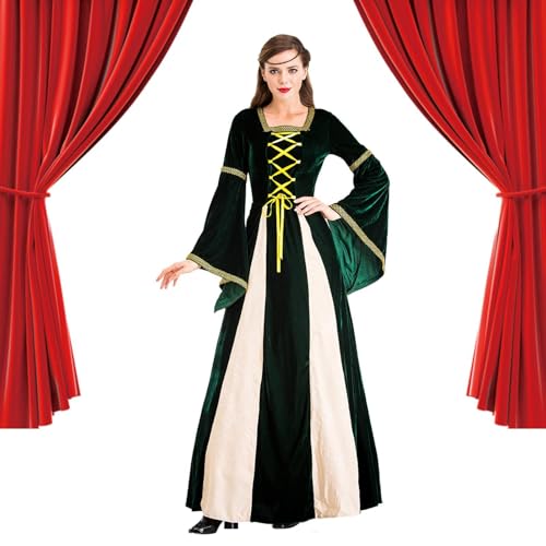 Halloween-Kostüme für Frauen – Elegantes Kleid-Outfit, Halloween-Kleidung | Halloween-Zubehör, Retro-Palast-Königin-Kostüm, Halloween-Kostüm, Cosplay-Party-Kostüm für Freunde, Nachbarn und Familie von Generic