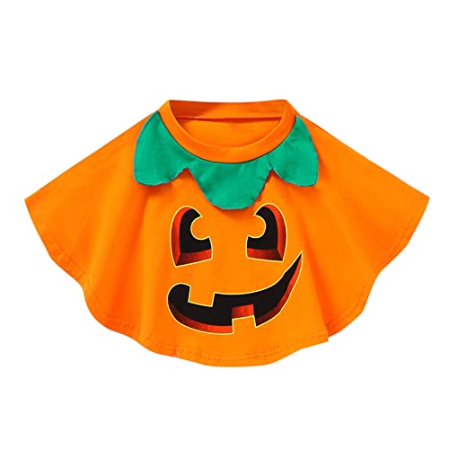 Halloween Kürbis Print Baby Jungen Mädchen Robe Fancy Party Kostüm Kleinkind Kinder Cosplay Kleidung Outfits Langarmshirt Jungen 152 (Orange, 12-18 Months) von Generic