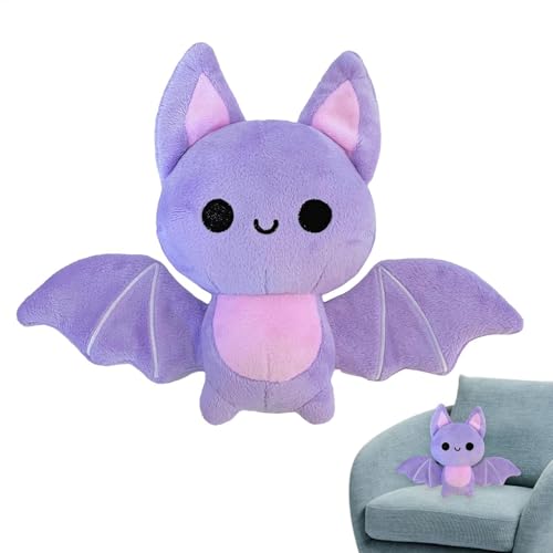 Halloween-Plüschspielzeug - Weiche Fledermaus 18 Cm, Entzückendes Geschenk Für Kinder | Weihnachtsdekoration Für Zuhause, Sofa, Bett, Kinderzimmer Und Schlafzimmer, Festliche Note Auf Dem Autositz Für von Generic