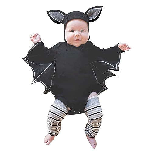 Halloween Strampler Strampler Kleidung Für Kinder Neugeborenes Halloween Fledermaus Kostüm Niedliches Top Anzüge Kleidung Karneval Kostüm für Mädchen Verkleidung von Generic