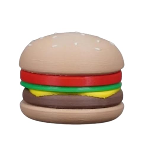 Hamburger mit Käse, magnetisches Anti-Stress-Spielzeug mit Käse, Hamburger mit Käse, 4-lagiger Hamburger, Touch-Münze mit magnetischer Dia, simuliertes Essen, abnehmbarer Hamburger, Jugu von Generic