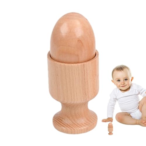 Hand-zu-Hand-Scheibe für Babys – ineinandergreifende Scheiben, Babyspielzeug aus Holz zum Trainieren des Griffs, Holzrassel für Babys | Holz Baby Neugeborenes Spielzeug für Klein von Generic