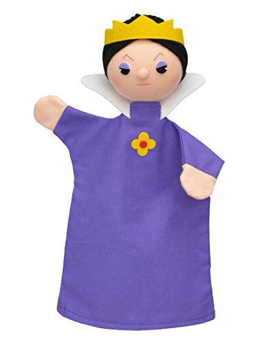 Handpuppe Märchenfigur Königin 26 cm, Ideal für Puppentheatre und Rollenspiele, für Kinder Baby Jungen Mädchen von Generic