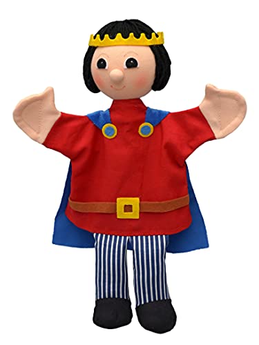 Handpuppe Märchenfigur Prinz 30 cm, Ideal für Puppentheatre und Rollenspiele, für Kinder Baby Jungen Mädchen von Generic