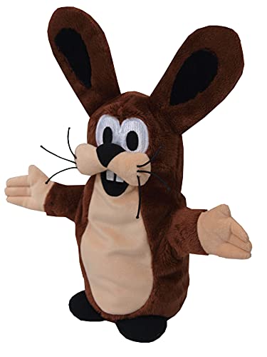 Handpuppe Tierhandpuppen 37 cm Original Der Kleine Maulwurf, Braun Hase, Tierfigur theatrepuppe Handspielpuppe für Kinder Jungen Mädchen Plüsh von Generic