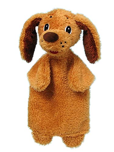 Handpuppe Tierhandpuppen Hund 28 cm, Zoo Farm Cartoon Tierfigur theatrepuppe Handspielpuppe, für Kinder Baby Jungen Mädchen von Generic