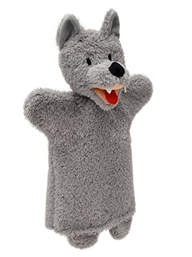 Handpuppe Tierhandpuppen Wolf 30 cm, Zoo Farm Cartoon Tierfigur theatrepuppe Handspielpuppe, für Kinder Baby Jungen Mädchen von Generic