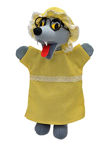 Handpuppe Tierhandpuppen Wolf 30 cm, Zoo Farm Cartoon Tierfigur theatrepuppe Handspielpuppe, für Kinder Baby Jungen Mädchen von Generic