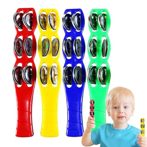 Handtamburine Stock - Durable Portable Shaker für Musik-Bildung, lustiges Rhythmus-Instrument | Jingle Sticks-Instrumente, Sound Shaker für Kinder, pädagogisches Musikalisches Spielzeug für Kinder Handtamburine Stock - Durable Portable Shaker für Musik-Bildung, lustiges Rhythmus-Instrument | Jingle Sticks-Instrumente, Sound Shaker für Kinder, pädagogisches Musikalisches Spielzeug für Kinder von Generic