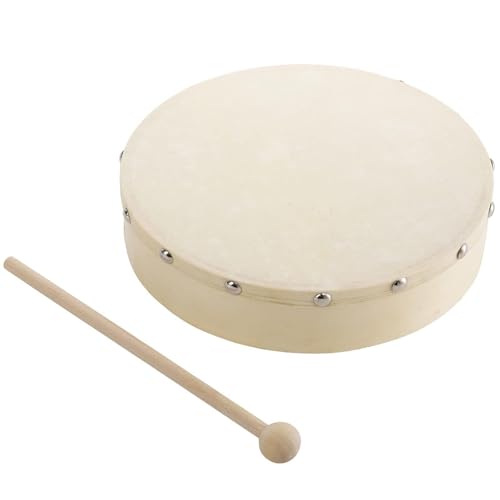 Handtrommel - Kinderrahmenrommel, Holz Drumset Musikinstrument mit Drumsticks, Pädagogisches Percussion-Instrument für Schule und Party, Kinder Drum Set zum Lernen und Spielen, Holzhandtrommel für Handtrommel - Kinderrahmenrommel, Holz Drumset Musikinstrument mit Drumsticks, Pädagogisches Percussion-Instrument für Schule und Party, Kinder Drum Set zum Lernen und Spielen, Holzhandtrommel für von Generic