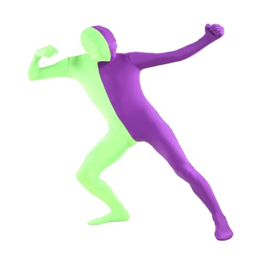 Herren Farbe Costume Body Suit Zentai Ganzkörper Kostüm BodySuit für Erwachsene und Jugendliche Halloween Festival Karneval Party Cosplay Body Suit von Generic