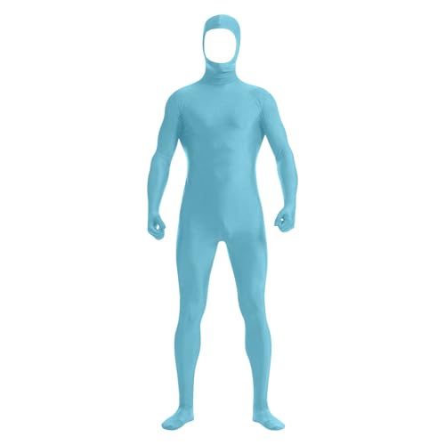 Herrengrün Open Face Bodysuit Jumpsuit Zentai Kostüm BodySuit für Erwachsene und Jugendliche Halloween Party Cosplay von Generic