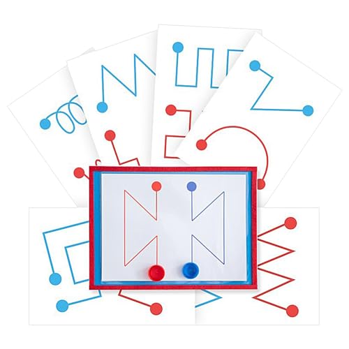 Hirntrainingskarten-Set, Gehirntrainingskarten-Set für – 8-teiliges Gehirntrainingskarte, Hand-Gehirn-Koordinationskarte, F-Motorik von Generic