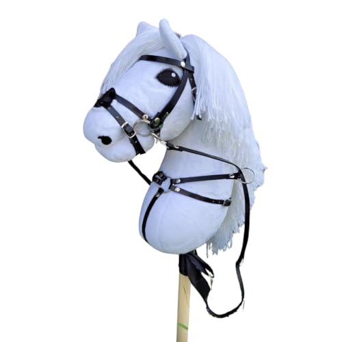 Hobby Horse Pferd WEIß 1 mit Kopf + Brustband GRATIS! / A3 von Generic