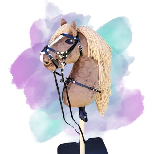 Hobby Horse Pferd braun (KOKOKOS 4) mit Stirnband + Brustband GRATIS! / A3 von Generic