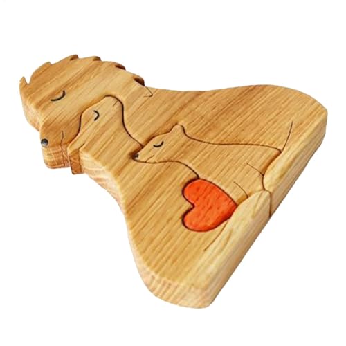 Holz-Familienpuzzle – Holzpuzzle-Skulpturen, Lustiges Und Lehrreiches Puzzle | Familienfreundliches Holzpuzzle Mit Kreativem Design, Perfekt Für Kinder Und Erwachsene, Ideal Für Familienzusammenhalt U von Generic