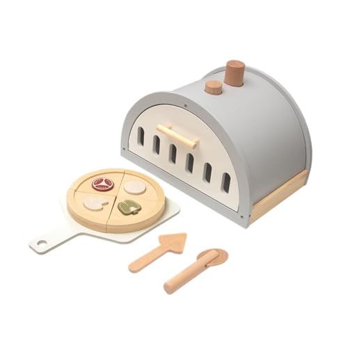 Holz Pizza Spielzeug Set Pretend Play Küche Zubehör für Jungen Mädchen von Generic