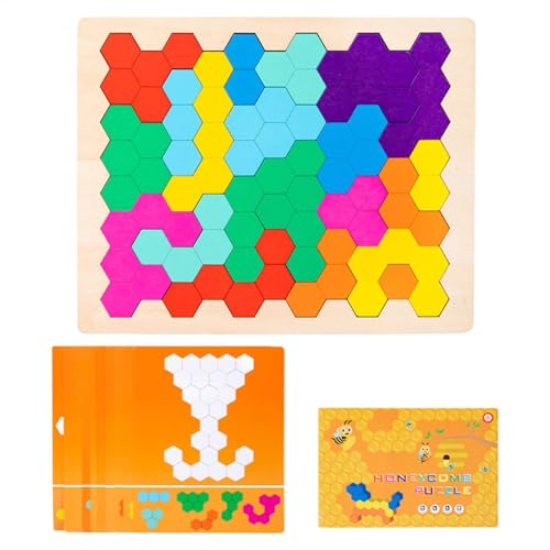 Holzpuzzle - Holzblockpuzzle, Tangram-Puzzle | Bienenblock-Puzzle aus Holz, Puzzlespiel Spielzeug für Kinder, Tangram Jigsaw Intelligence Spiel Holzpuzzle - Holzblockpuzzle, Tangram-Puzzle | Bienenblock-Puzzle aus Holz, Puzzlespiel Spielzeug für Kinder, Tangram Jigsaw Intelligence Spiel von Generic