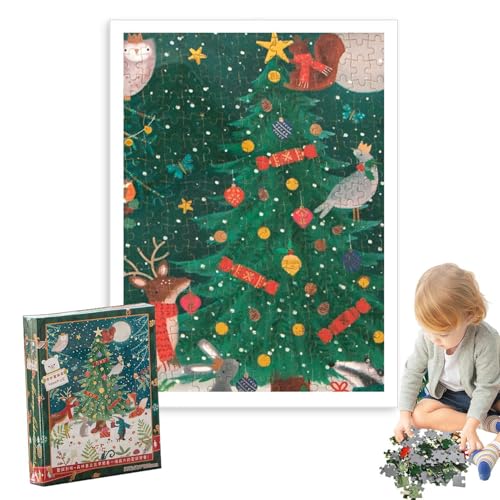 Holzpuzzle-Set, Weihnachts-Holzpuzzles - Cartoon-Weihnachtspuzzle für Erwachsene | 1000 x Bunte Weihnachtspuzzles, Weihnachtspuzzle-Set für Familienspiele und Zusammenkünfte von Generic