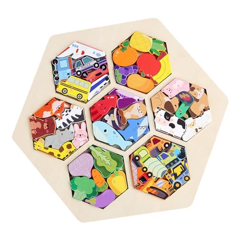 Holzpuzzle für Kinder - Pädagogische mentale Spiele für den Kindergarten, das Spielzeug lernt, bunte Teaserbretter zerebrale Holzpuzzle für Kinder - Pädagogische mentale Spiele für den Kindergarten, das Spielzeug lernt, bunte Teaserbretter zerebrale von Generic