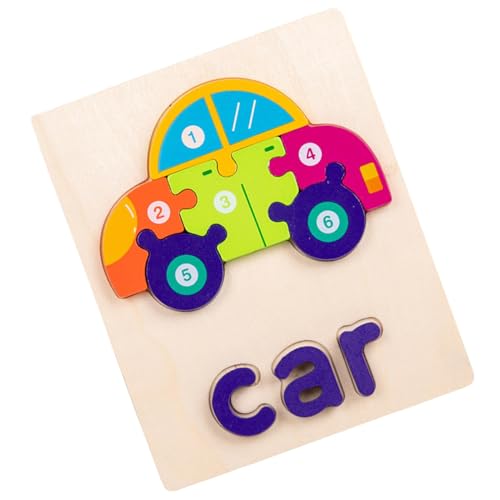 Holzpuzzles für Kleinkinder | Puzzlespiel für Kleinkinder | Puzzlespiel – Puzzleset für Vorschule, Lernen von Worten, Spielzeug für 3 Jahre und mehr Holzpuzzles für Kleinkinder | Puzzlespiel für Kleinkinder | Puzzlespiel – Puzzleset für Vorschule, Lernen von Worten, Spielzeug für 3 Jahre und mehr von Generic